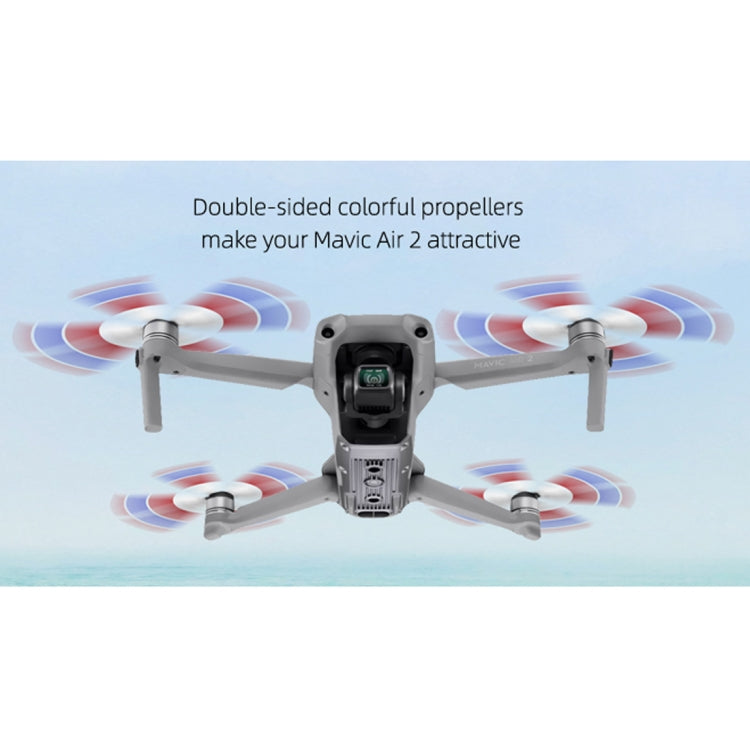 2 Pairs Sunnylife 7238F-3C For DJI Mavic Air 2 Double-sided Two-color Low Noise Quick-release Propellers 2 Pairs Sunnylife 7238F-3C For DJI Mavic Air 2 Double-sided Two-color Low Noise Quick-release Propellers